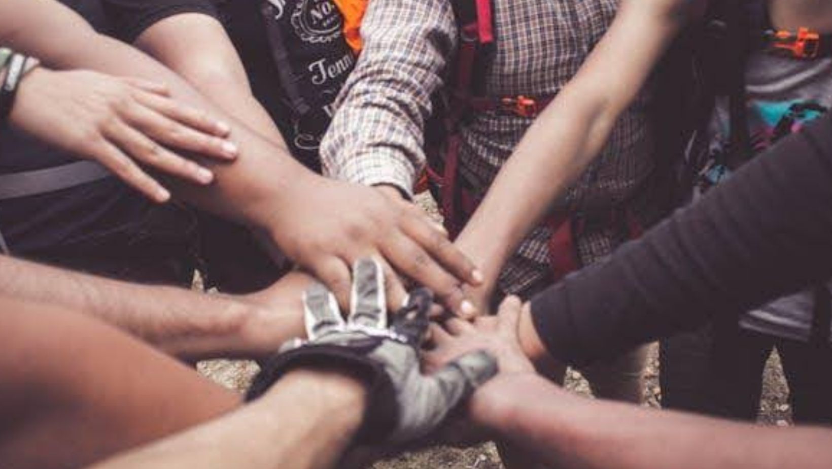 People holding hands 