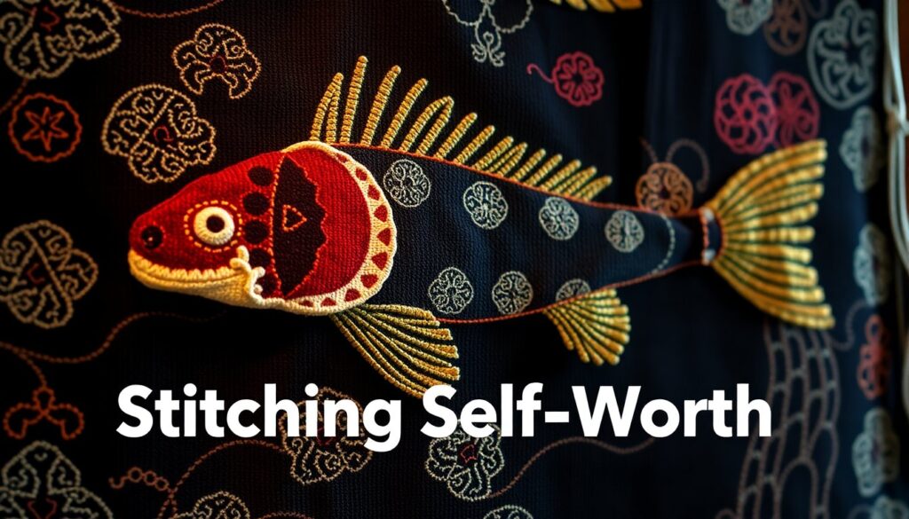 ndvrgoen selfworth coelacanth kimono tapestry diy