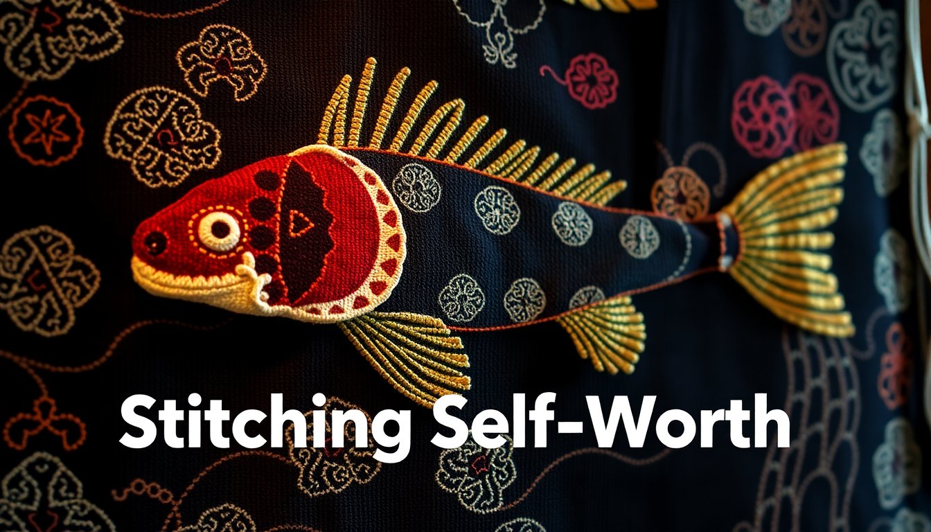 ndvrgoen selfworth coelacanth kimono tapestry diy