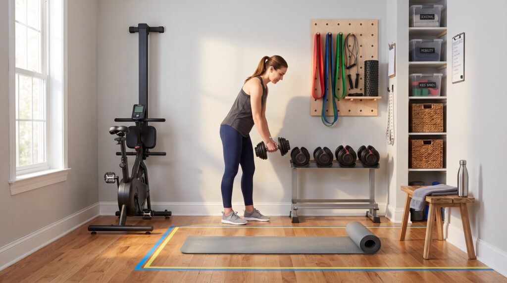 How to Organize a Clutter-Free Home Workout Space