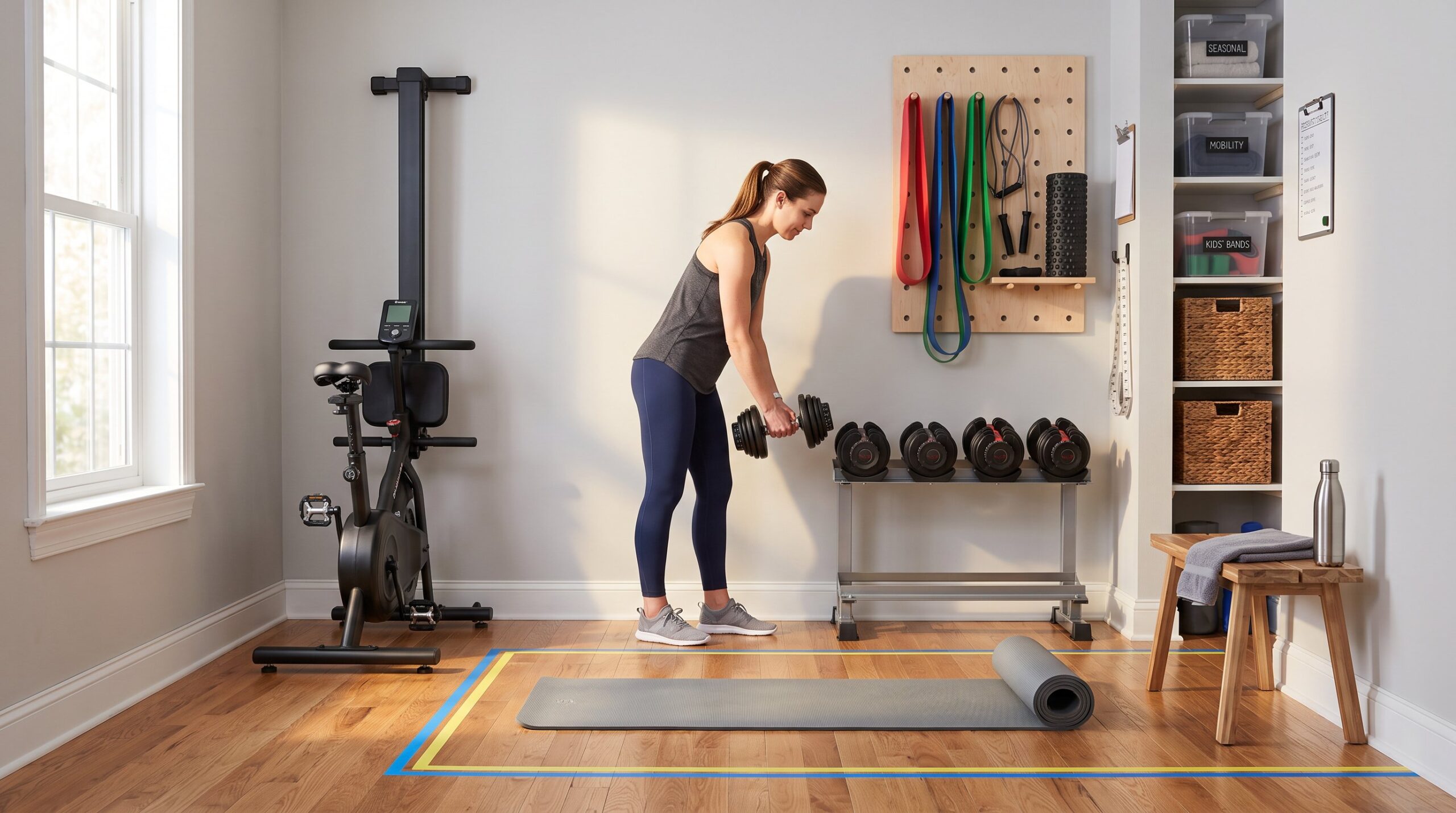 How to Organize a Clutter-Free Home Workout Space